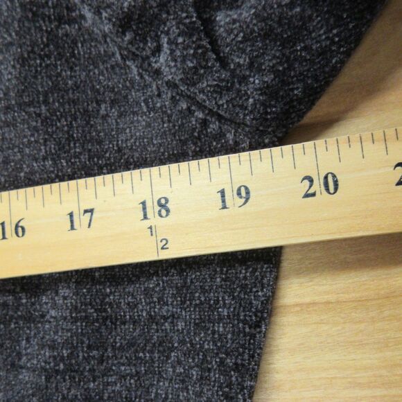 Chenille Y2K Vibe Zip Cropped Sweater Hoodie Sz L Breen Chocolate Coffee Brn NWT - Picture 10 of 11